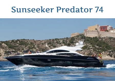 sunseeker predator 74 yacht charter ibiza