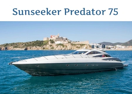 sunseeker predator 75 yacht charter ibiza